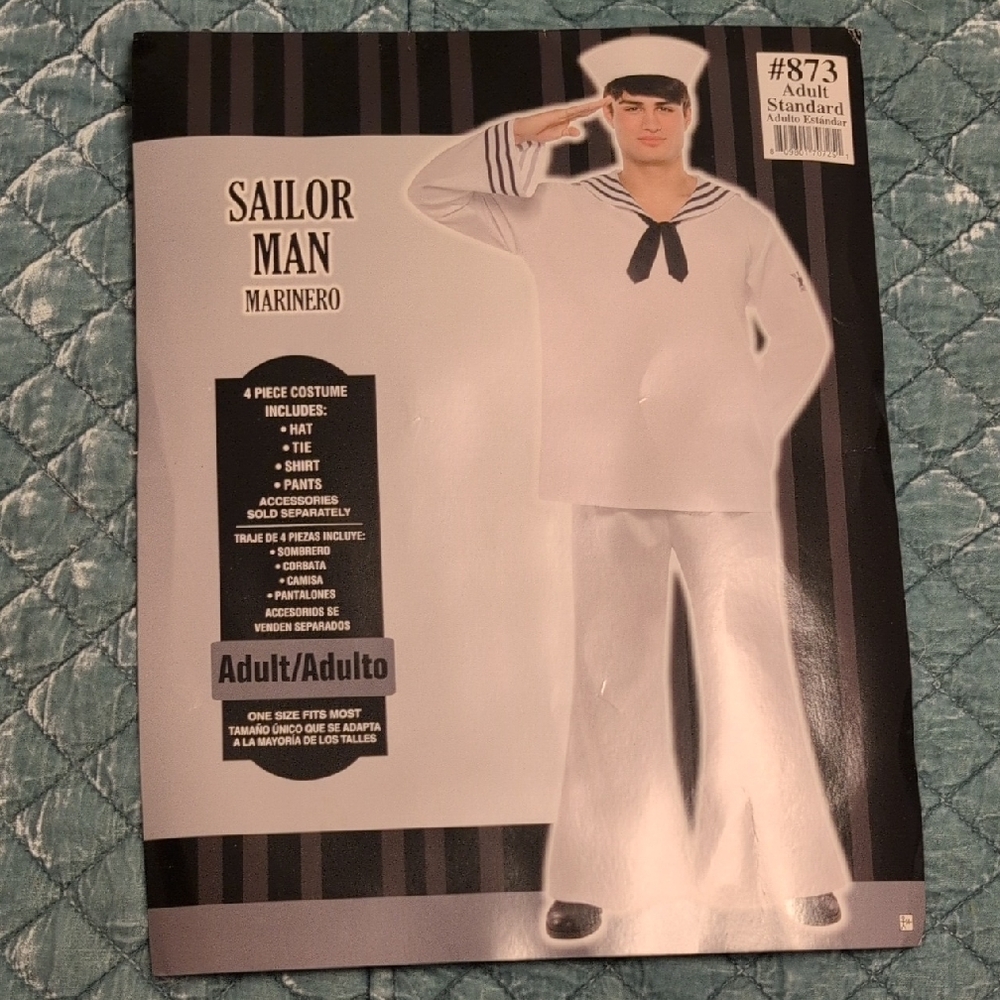 Amscan Sailor Man Costume - White and Black